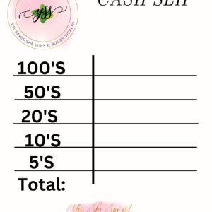 YSS Bank Teller Slip